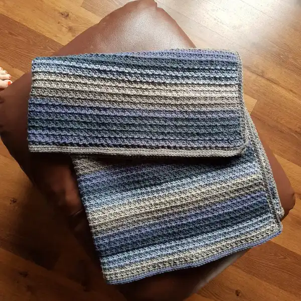 Grandma's Textured Lap Blanket Crochet