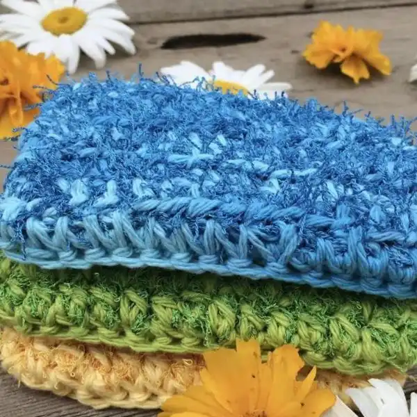 Scrubby Dishcloth With A Rough Texture 