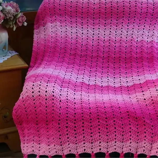 Ombre Ripple Afghan