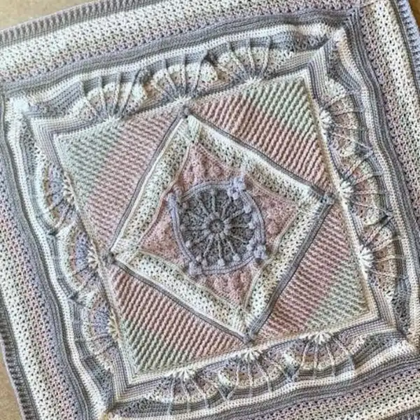 Geometric Mandala Blanket