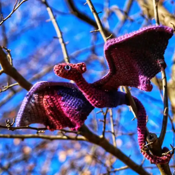 Crochet Wyvern Pattern With Dragon Hatchling 