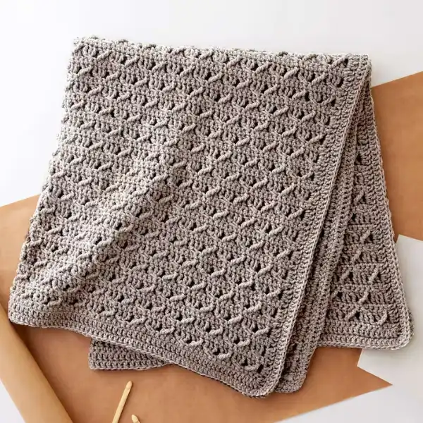 Lattice Lapghan Blanket Crochet Pattern