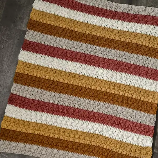 Picot Blanket Crochet Pattern - Easy