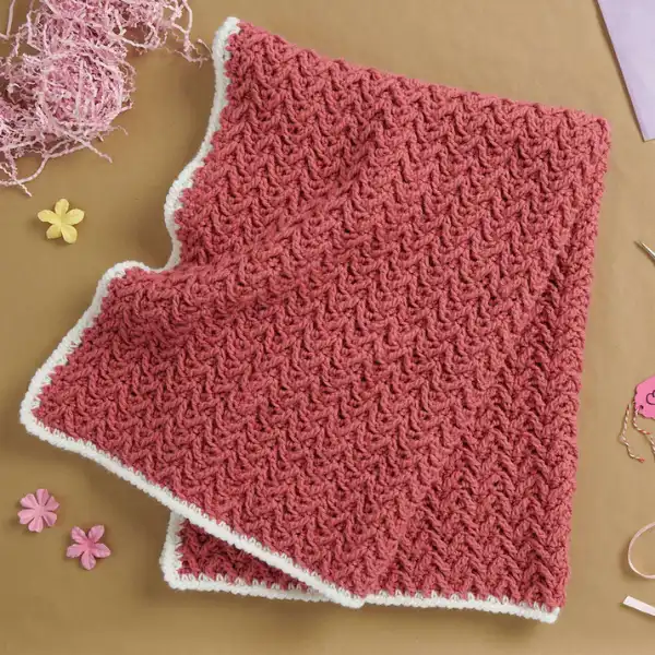 Texture Lap Blanket Crochet Pattern (PDF)