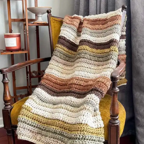 Crochet Chunky Blanket Pattern - Bulky