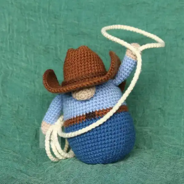 Cowboy Gnome with a Hat and Boots
