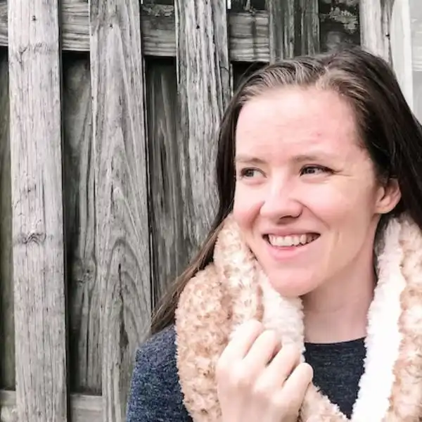 Faux Fur Trimmed Infinity Scarf