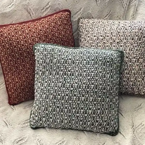 Tunisian Colorwork Pillow