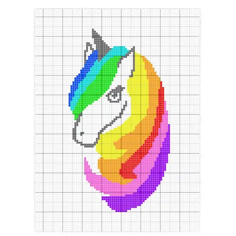Whimsical Unicorn Rainbow Graphgan