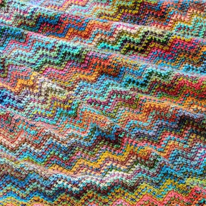 Renoir's Ripple Crochet Blanket