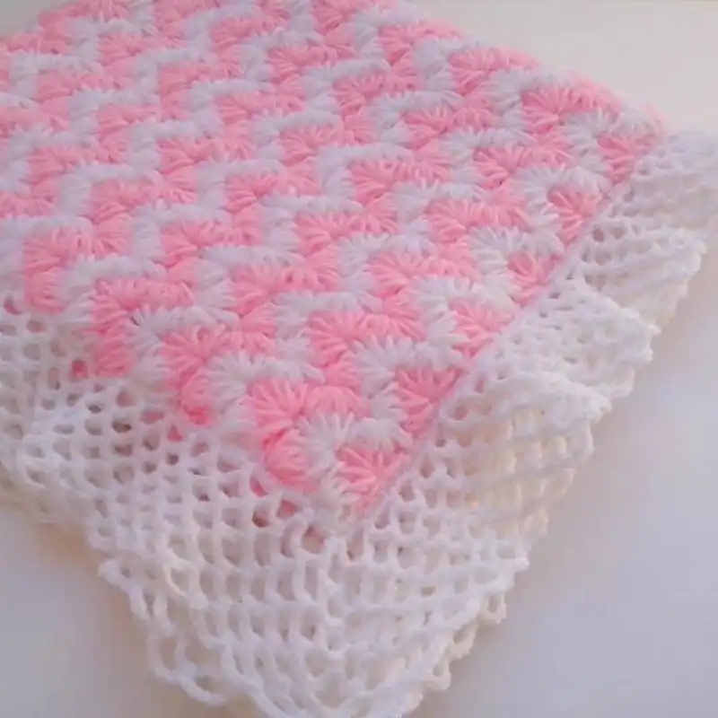 Zig Zag Crochet Baby Blanket