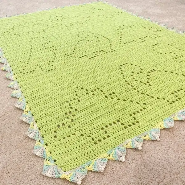 Filet Crochet Blanket