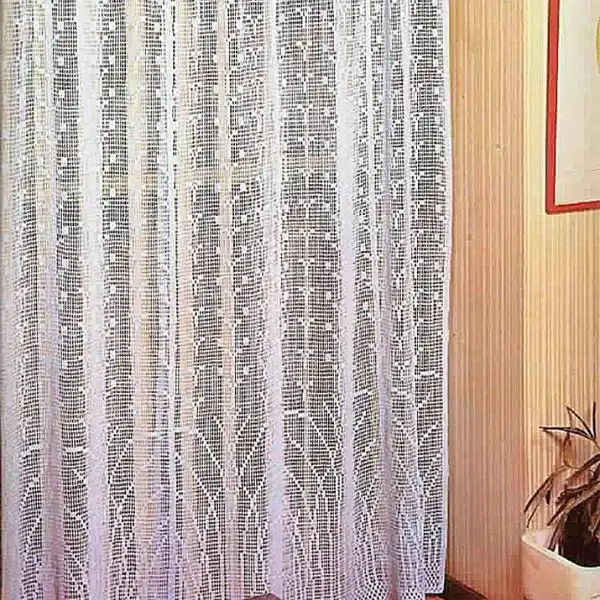 Filet Crochet Curtain