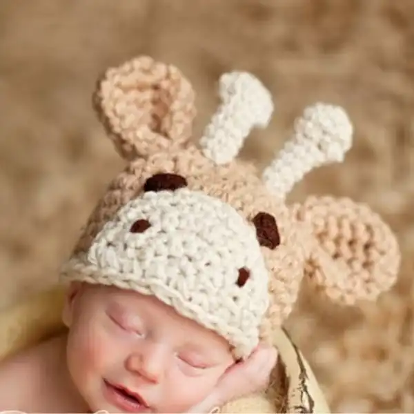Giraffe Baby Hat
