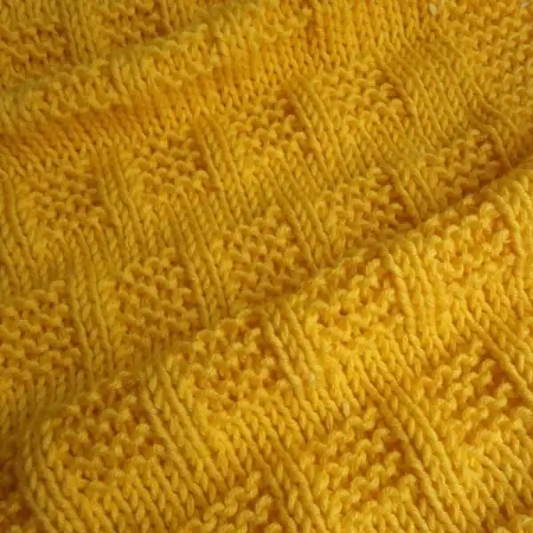 Diagonal Basketweave Blanket