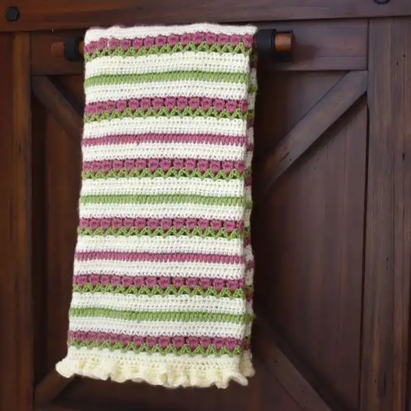 Crochet Baby Blanket With Ruffles