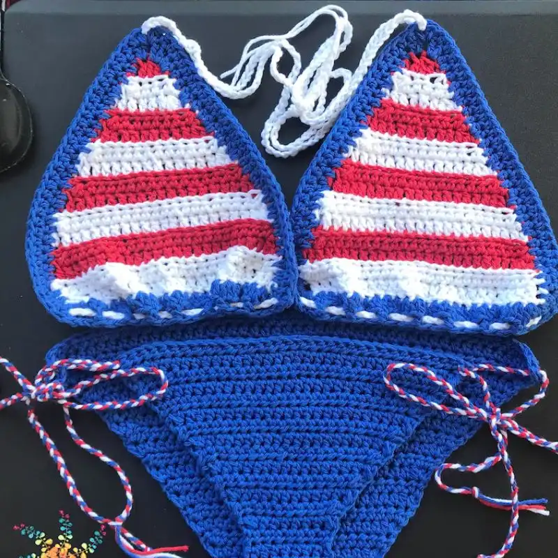 Forth Of July Bikini Crochet