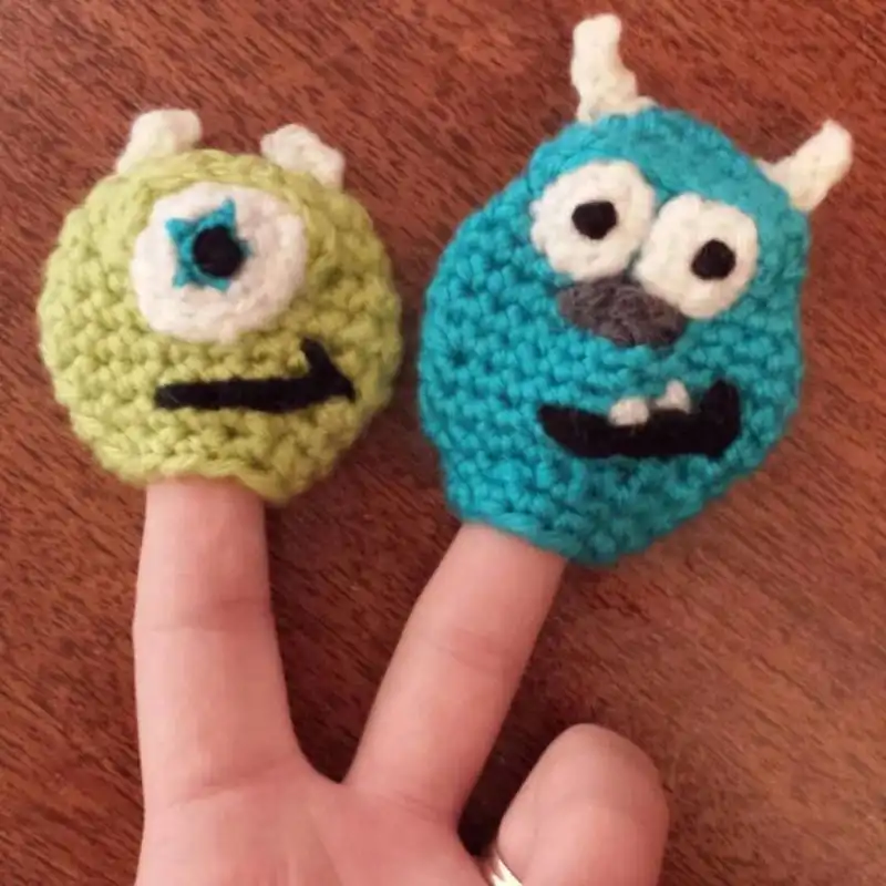 Mike And Sully Finger Puppet