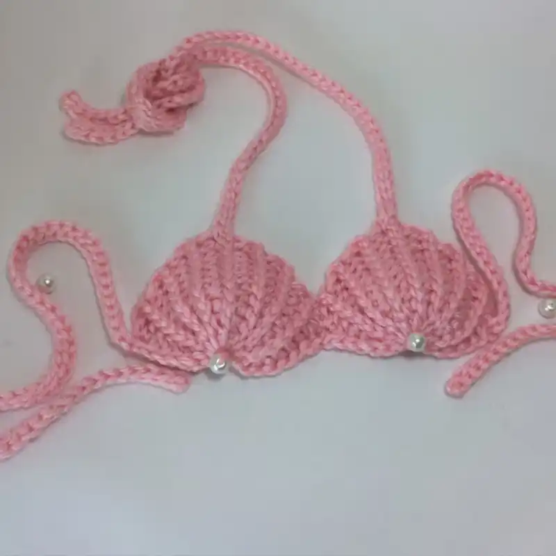 Crochet Baby Sea Shell Bikini Top