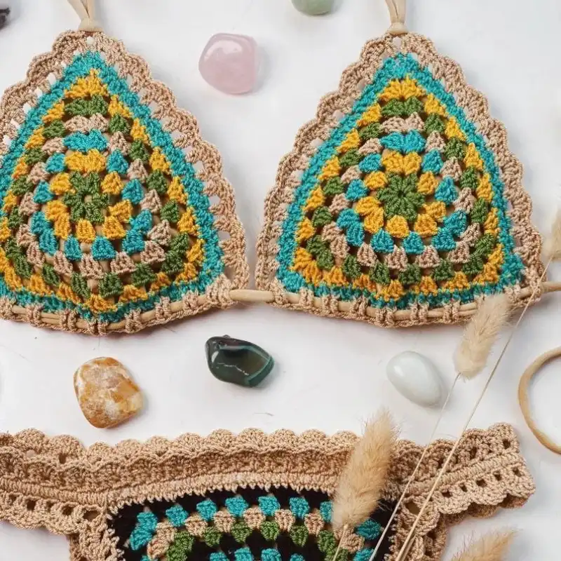 Crochet Granny Bikini Top