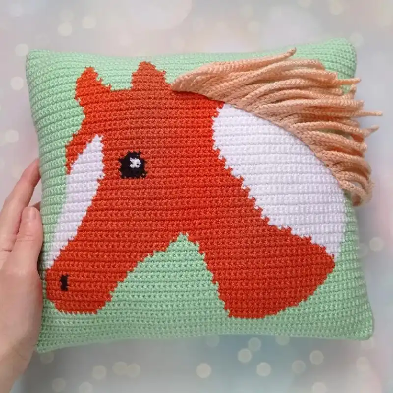 Horse Pattern Cushion
