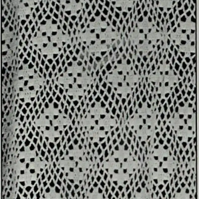 1970's Retro Crochet Curtain