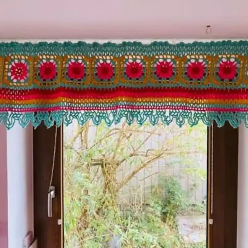 Multicolor Curtain Crochet Pattern