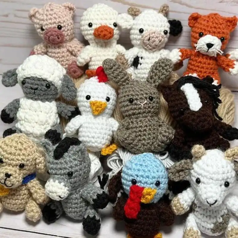Crochet Farm Animal Miniatures