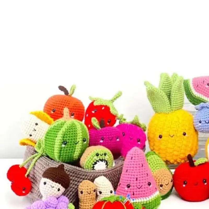 Crochet Fruit Basket Miniatures