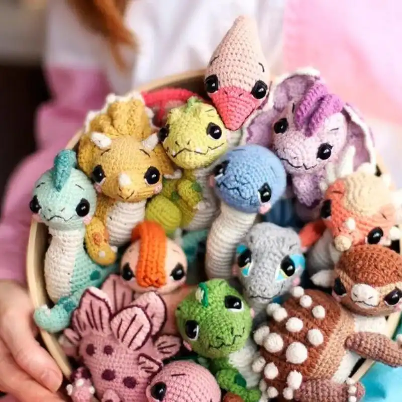 Crochet Dinosaur Figurines