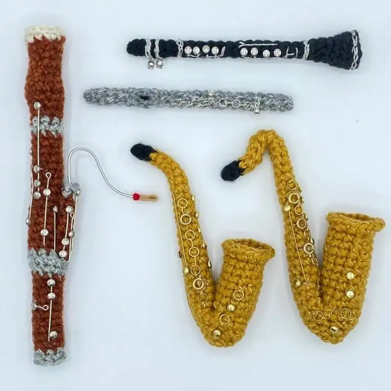 Crochet Musical Instrument Miniatures