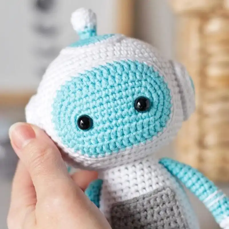 Crochet Robot Figurines
