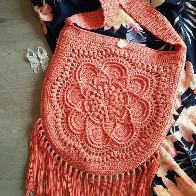 Crochet Delilah Boho Tote Bag