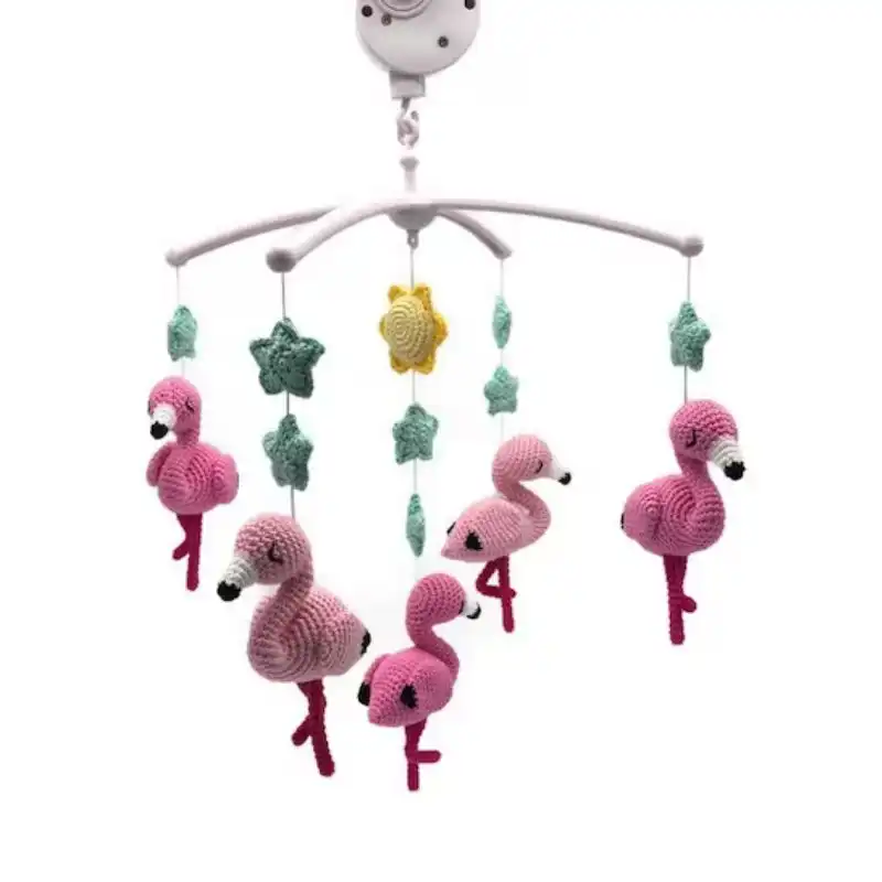 Crochet Flamingos Mobile