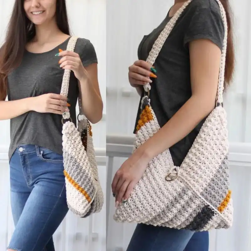 Crochet Foldover Handbag