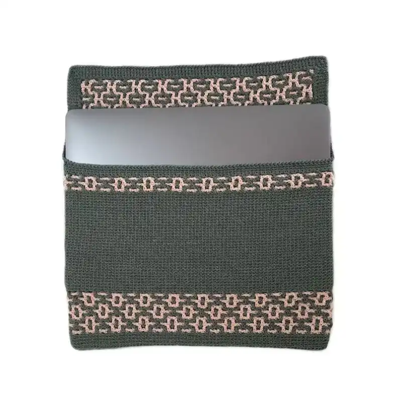 Elegant Crochet Laptop Sleeve