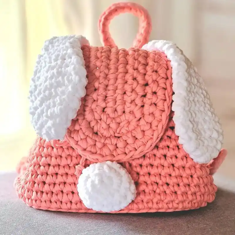 Crochet Rabbit Backpack