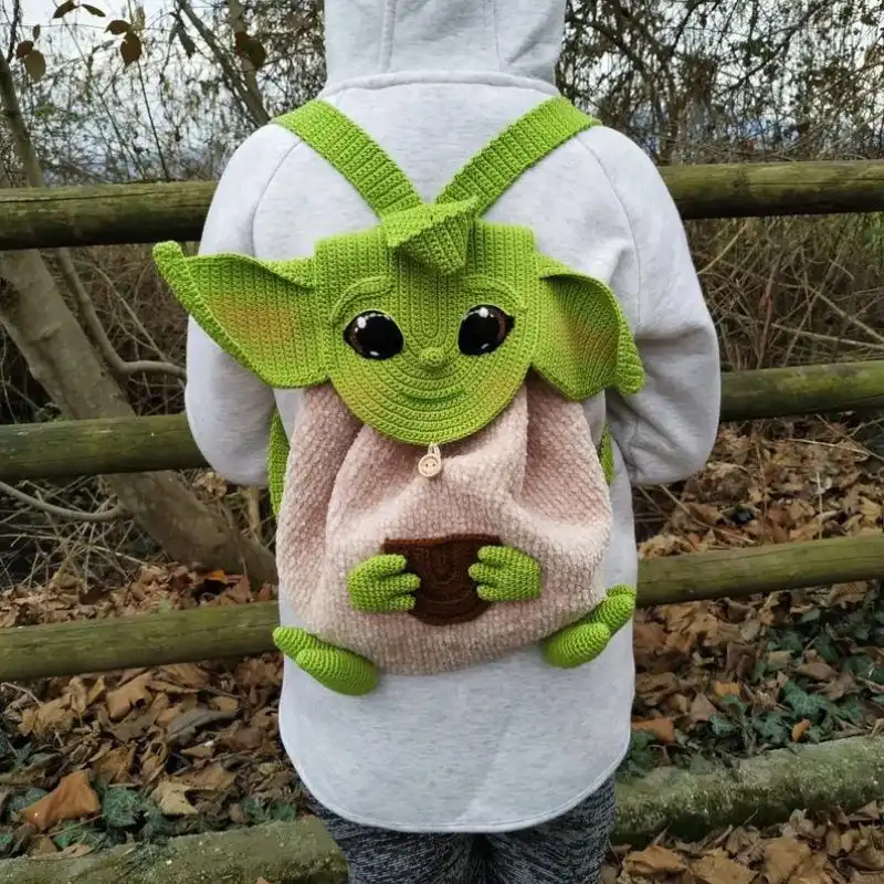 Crochet Alien Backpack