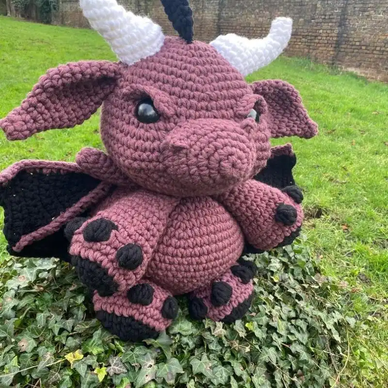 Crochet Dragon Backpack