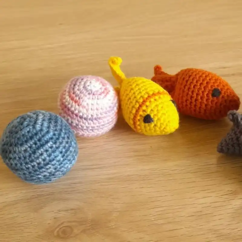 Crochet Cat Toy Set 4 Patterns