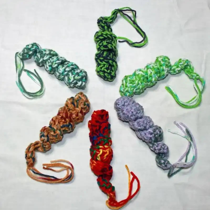 Crochet Curly Swirly Cat Toy