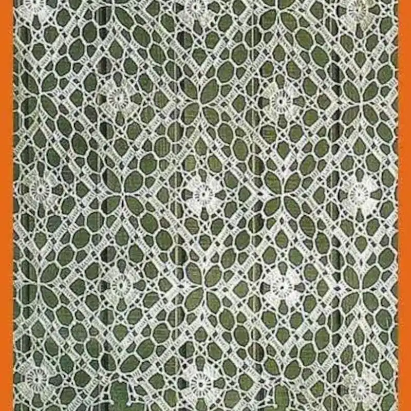 Vintage Crochet Curtain From Motifs
