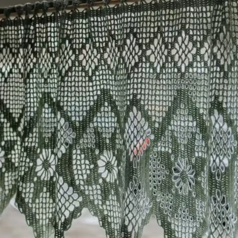 Nordic Star Window Curtain with Valance Pattern
