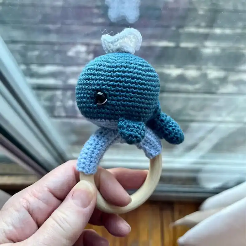 Whale Rattle Teether