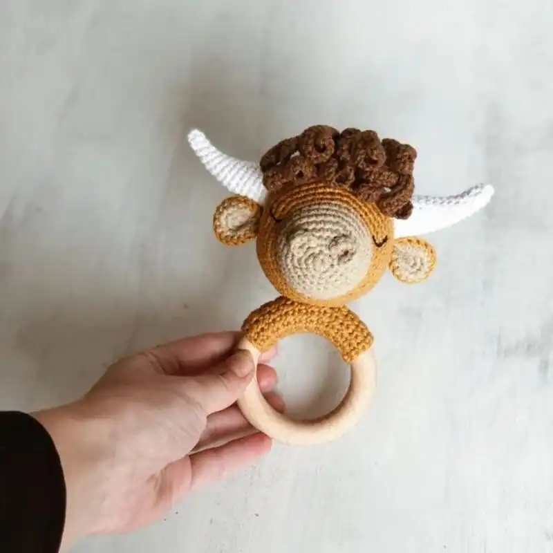 Cow Rattle Teether
