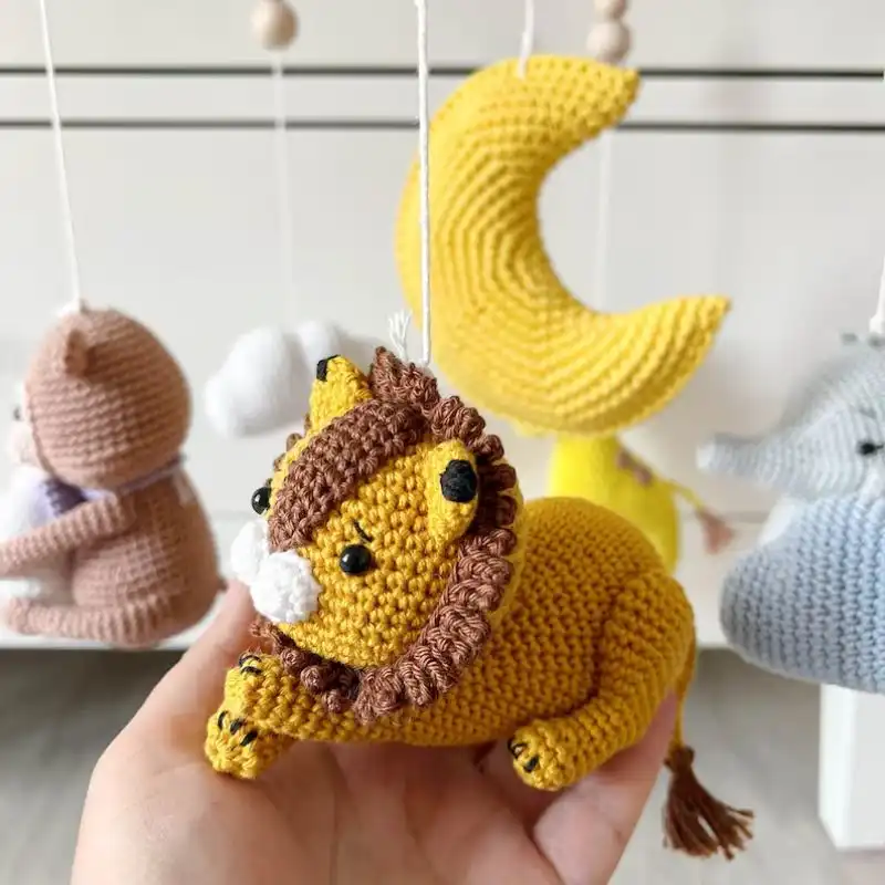 Crochet Safari Animals Mobile