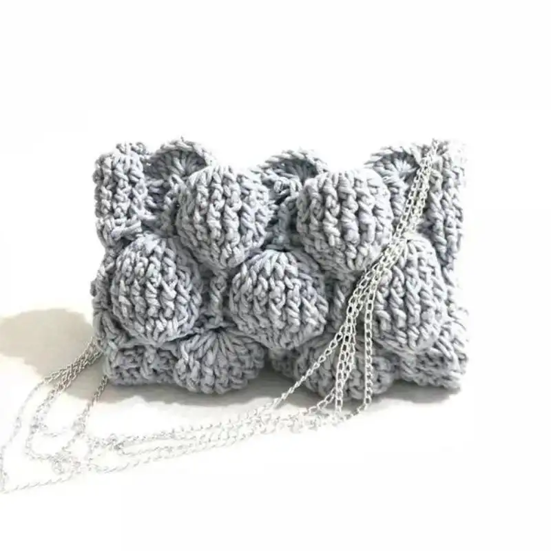 Balloon Stitch Crochet Clutch