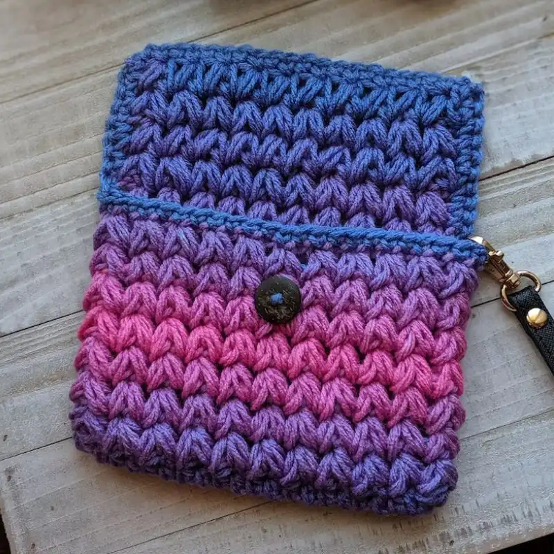 Crochet Meadow Clutch