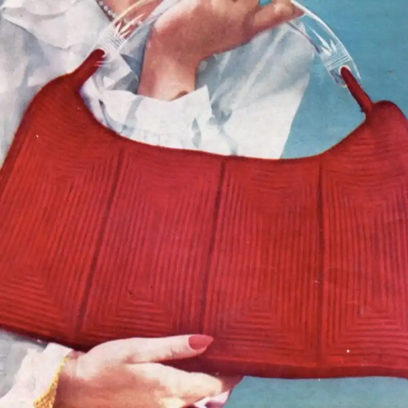 Lucite Handle Clutch
