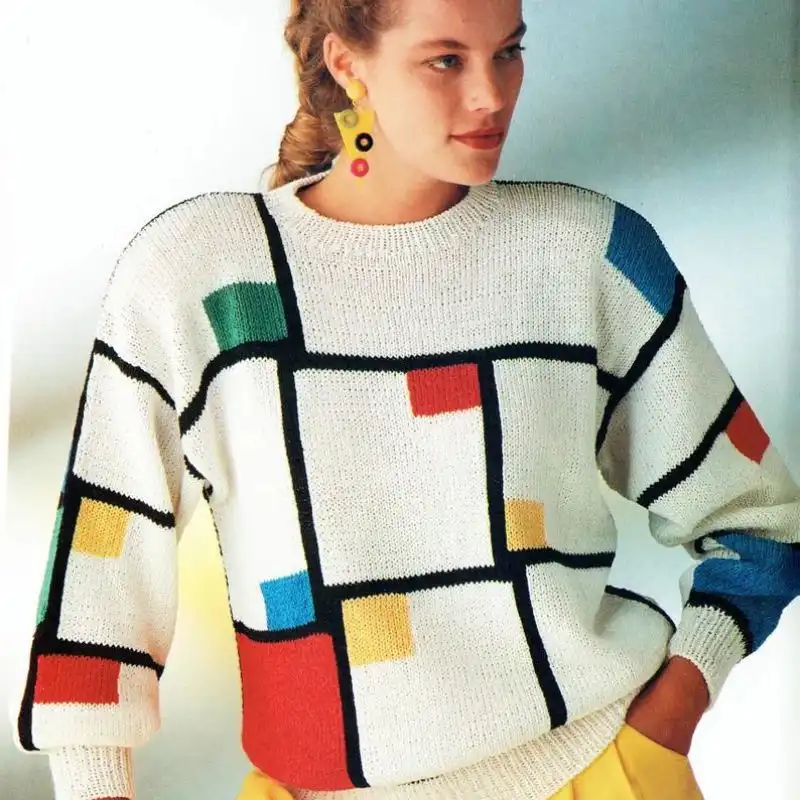 Abstract Graphic Sweater